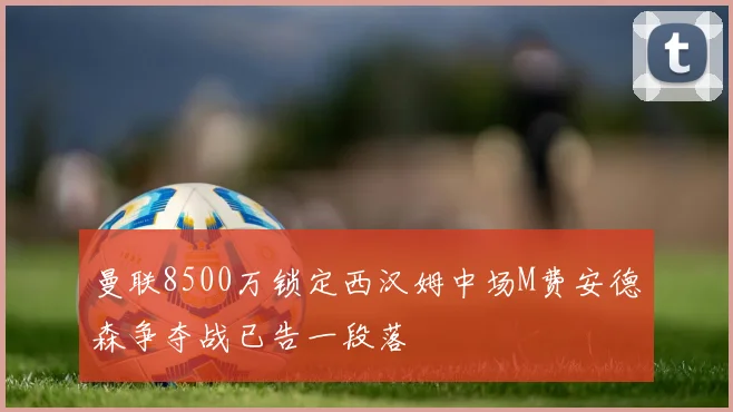 曼联8500万锁定西汉姆中场M费安德森争夺战已告一段落